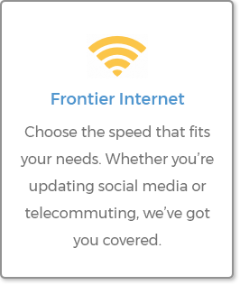 Frontier Internet - Choose the speed that fits your needs. Whether you're updating
                                                  social media or telecommuting, we've got you covered.